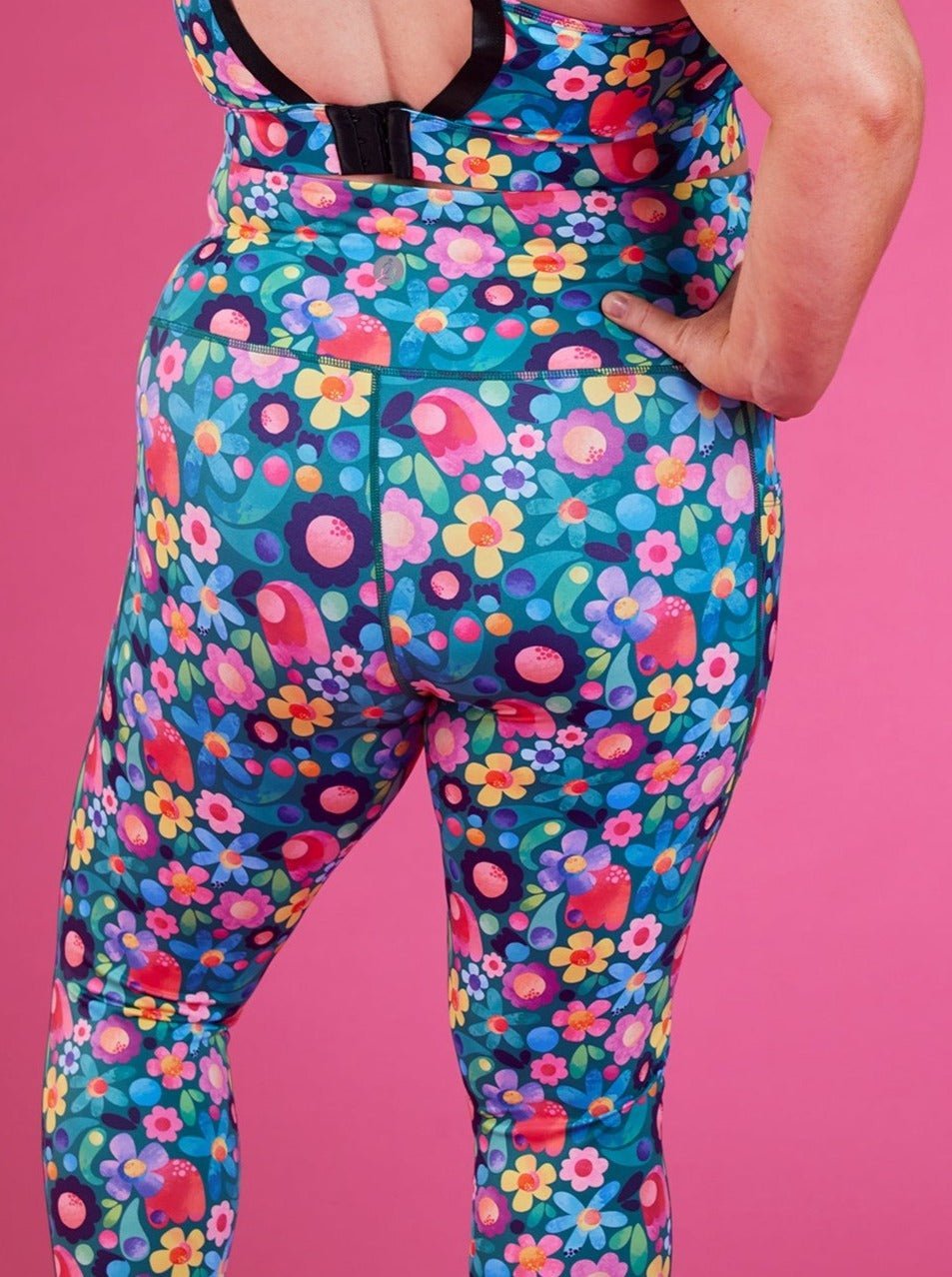 Floral Fields Everyday Legging - 7/8 length - floral activewear Australia