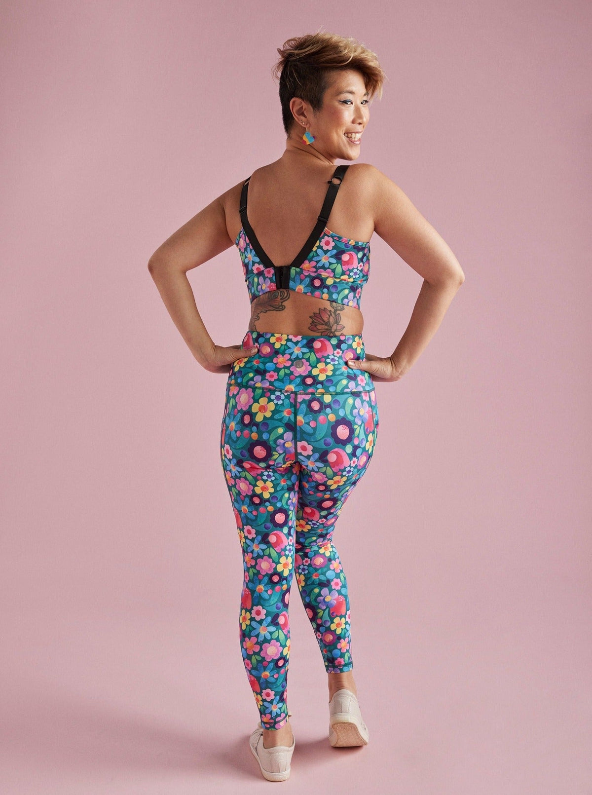 Floral Fields Everyday Legging - 7/8 length - 7/8 leggings made from recycled plastic bottles