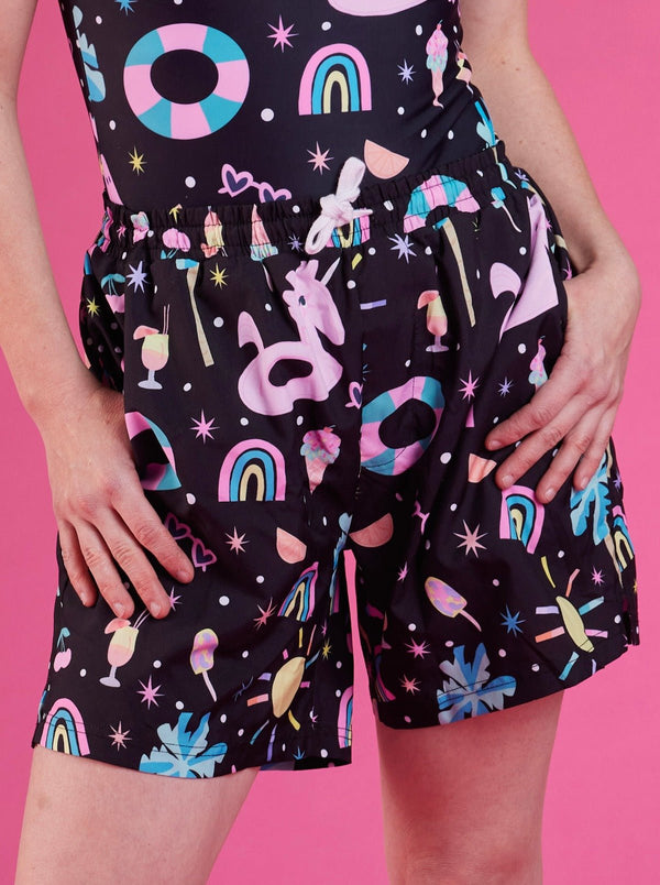 Women's Long Board Shorts Mama Movement