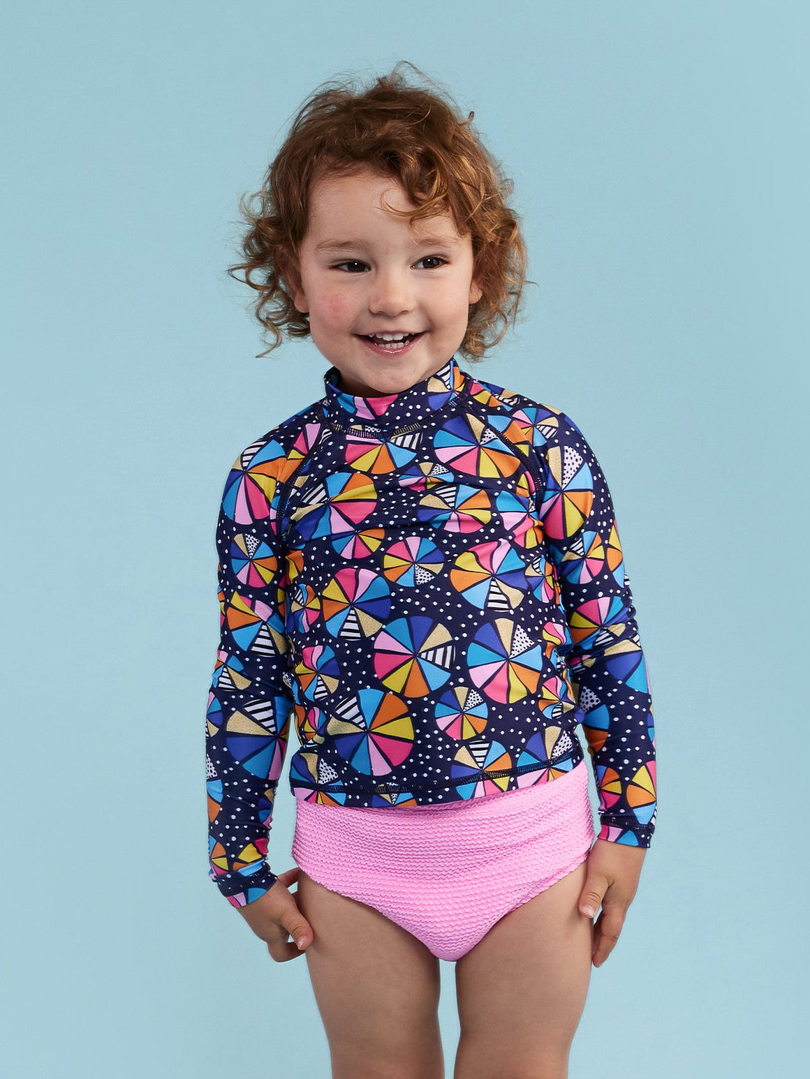 Colour Wheel Kids Long-Sleeved Rashie Top (FINAL SALE)