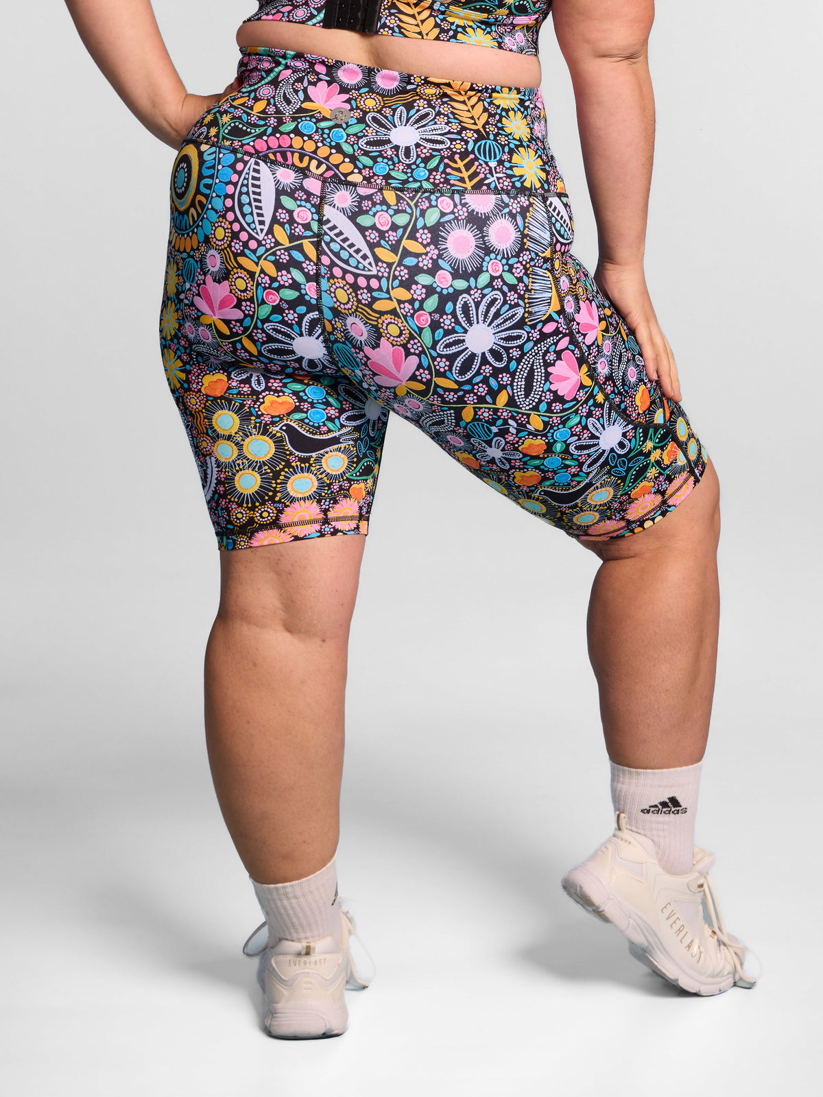 Coastal Wildflowers SleekFit Bike Shorts