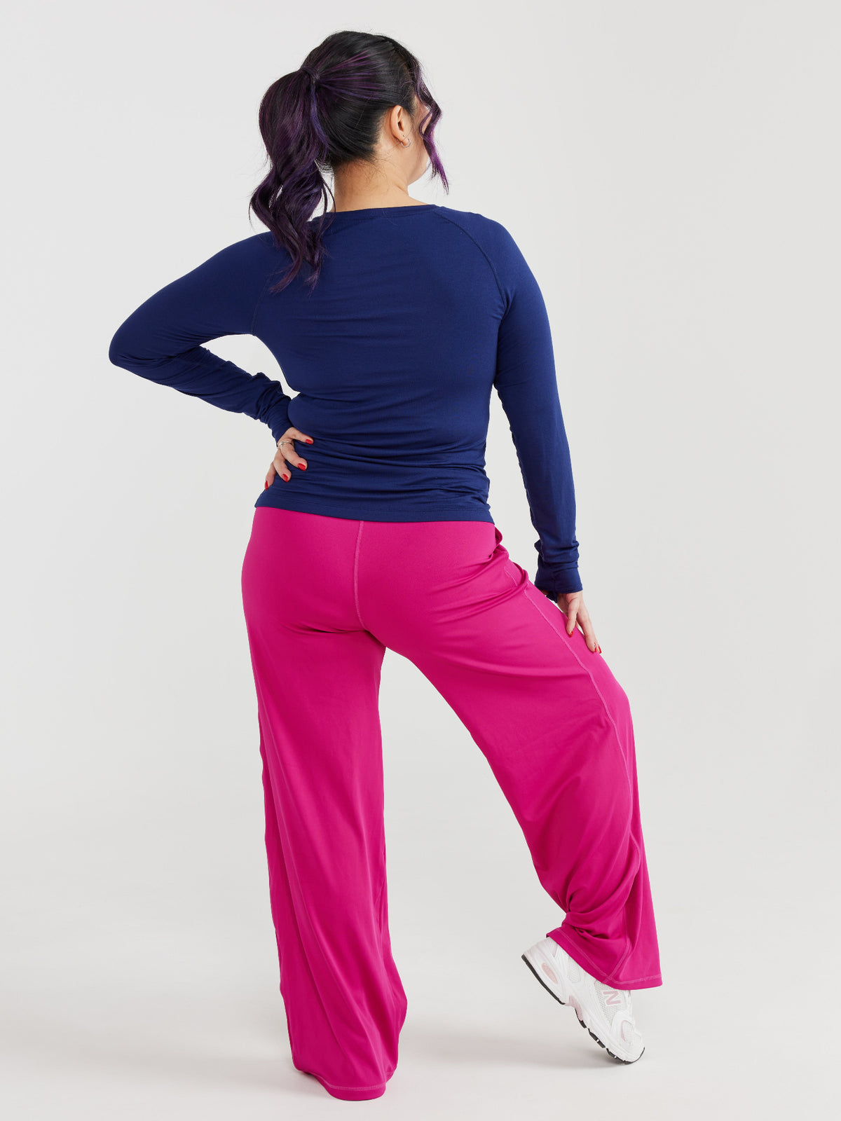 Studio Long Sleeve Top - Navy