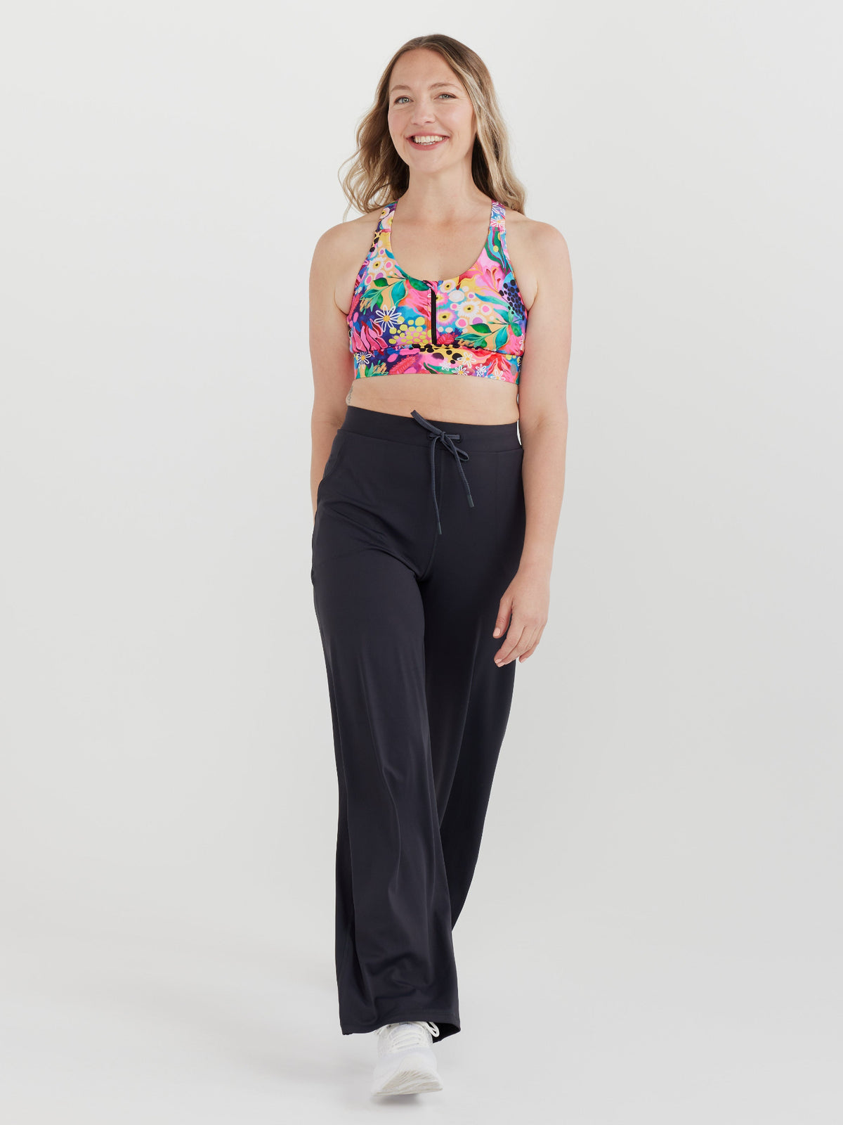 Studio Wide Leg Pants - Charcoal