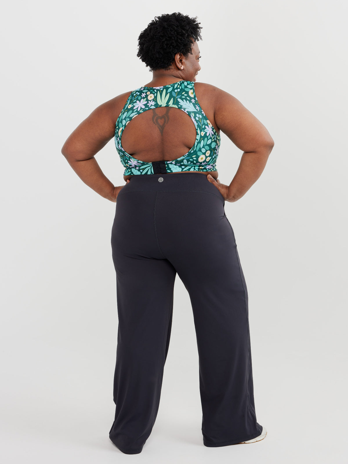 Studio Wide Leg Pants - Charcoal