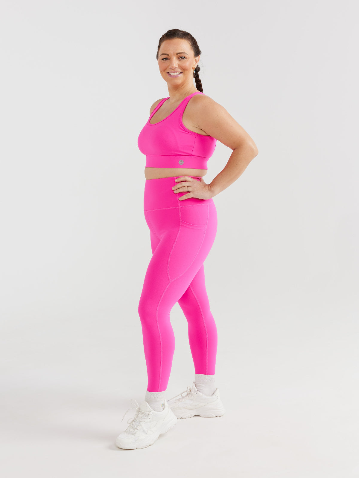Hot Pink Elevate Legging - 7/8 length