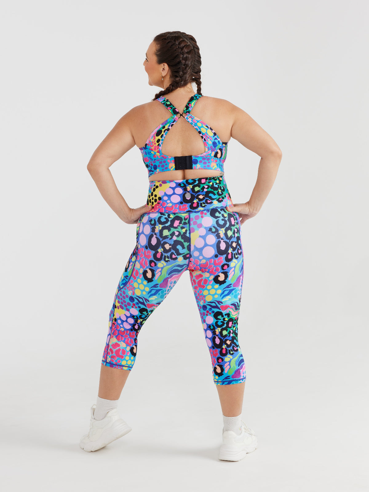 Electric Leopard Everyday Cropped Legging - 3/4 length