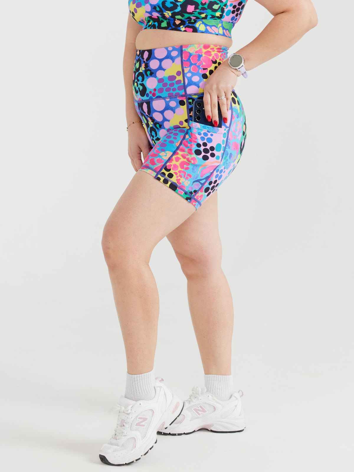 Electric Leopard Everyday Shortie Bike Shorts