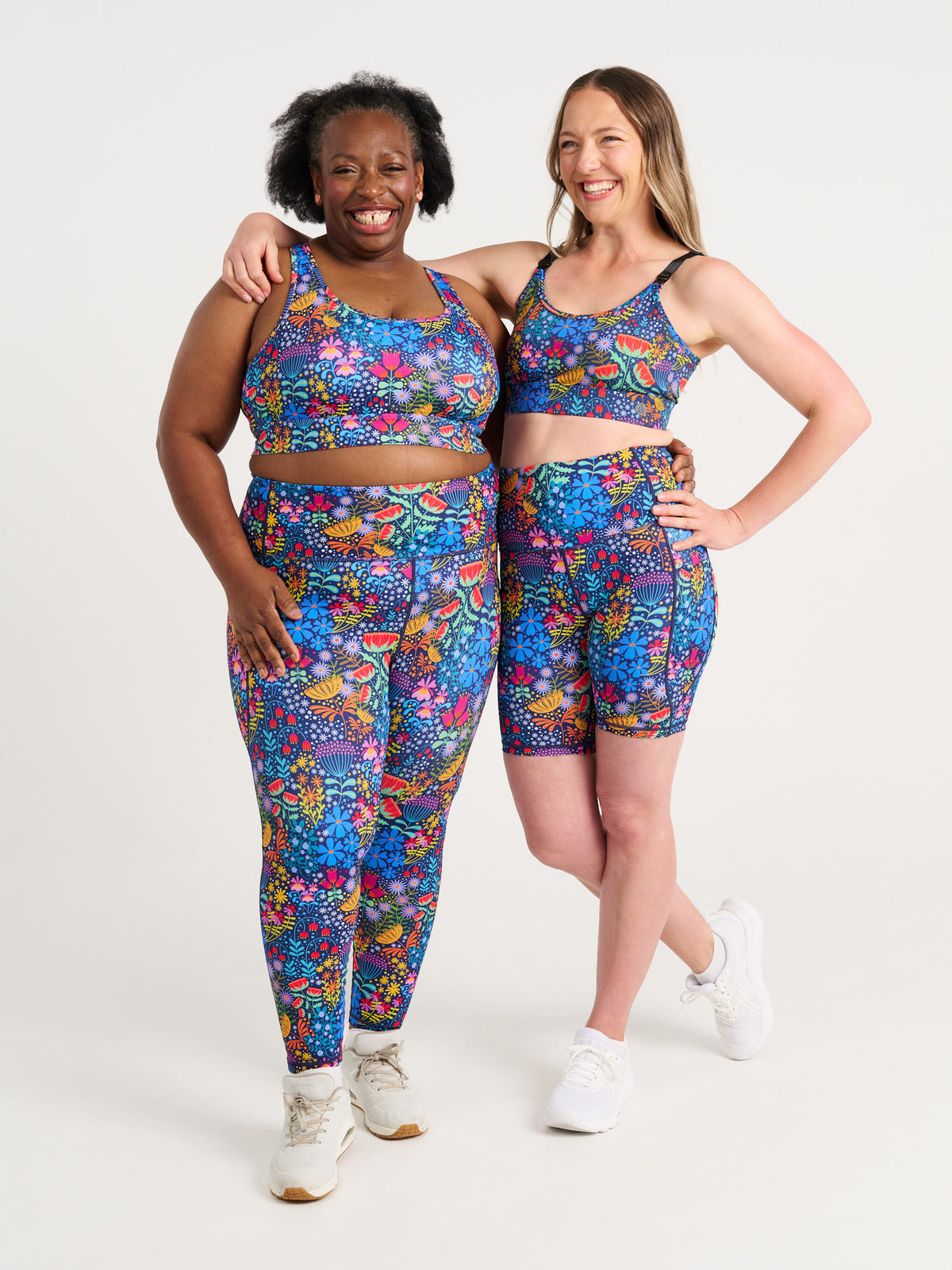Ellie's Garden Liberty Hookback Crop, worn by Jen and Zee