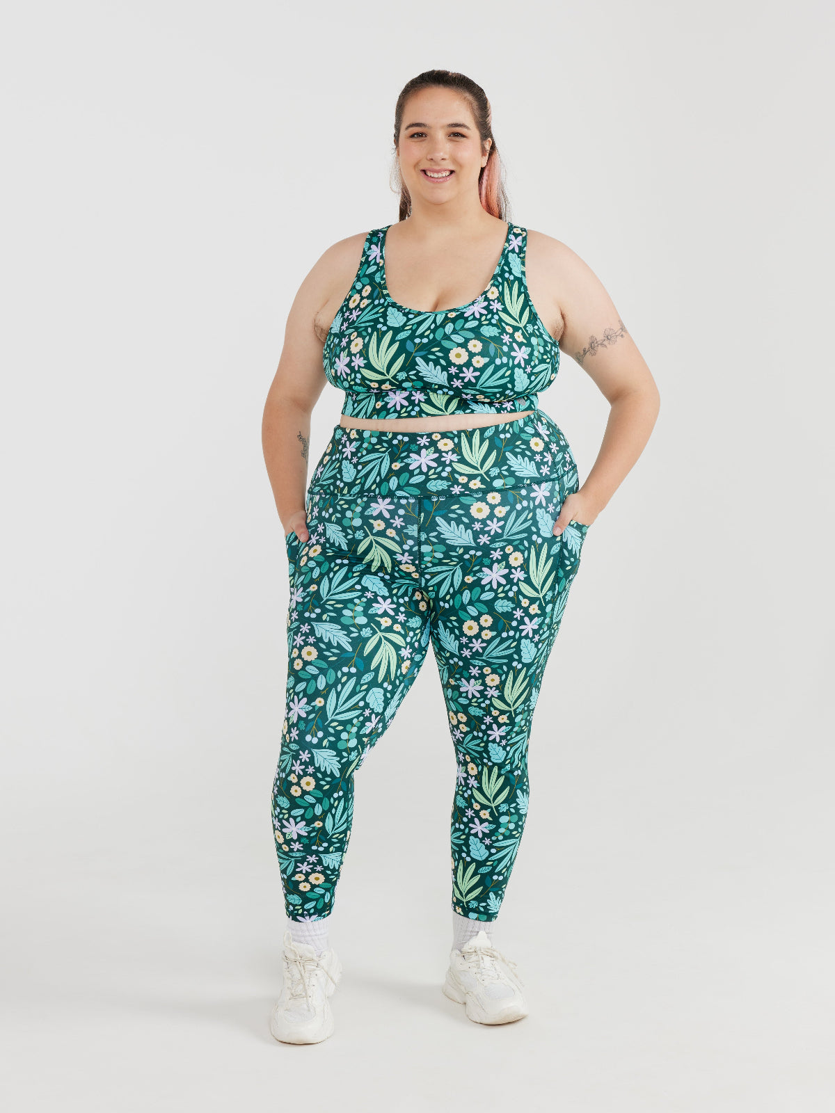 Leaves & Blooms Everyday Legging - 7/8-length