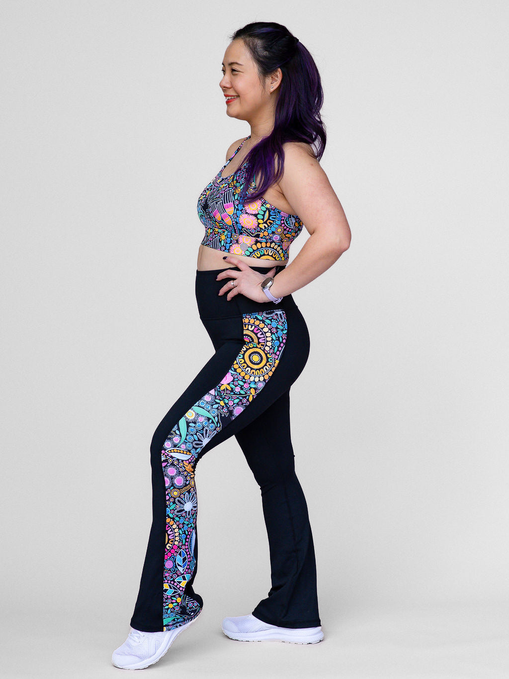 Coastal Wildflowers - Power Flare Legging