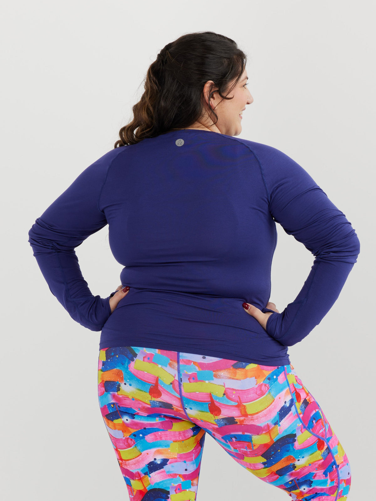 Studio Long Sleeve Top - Navy