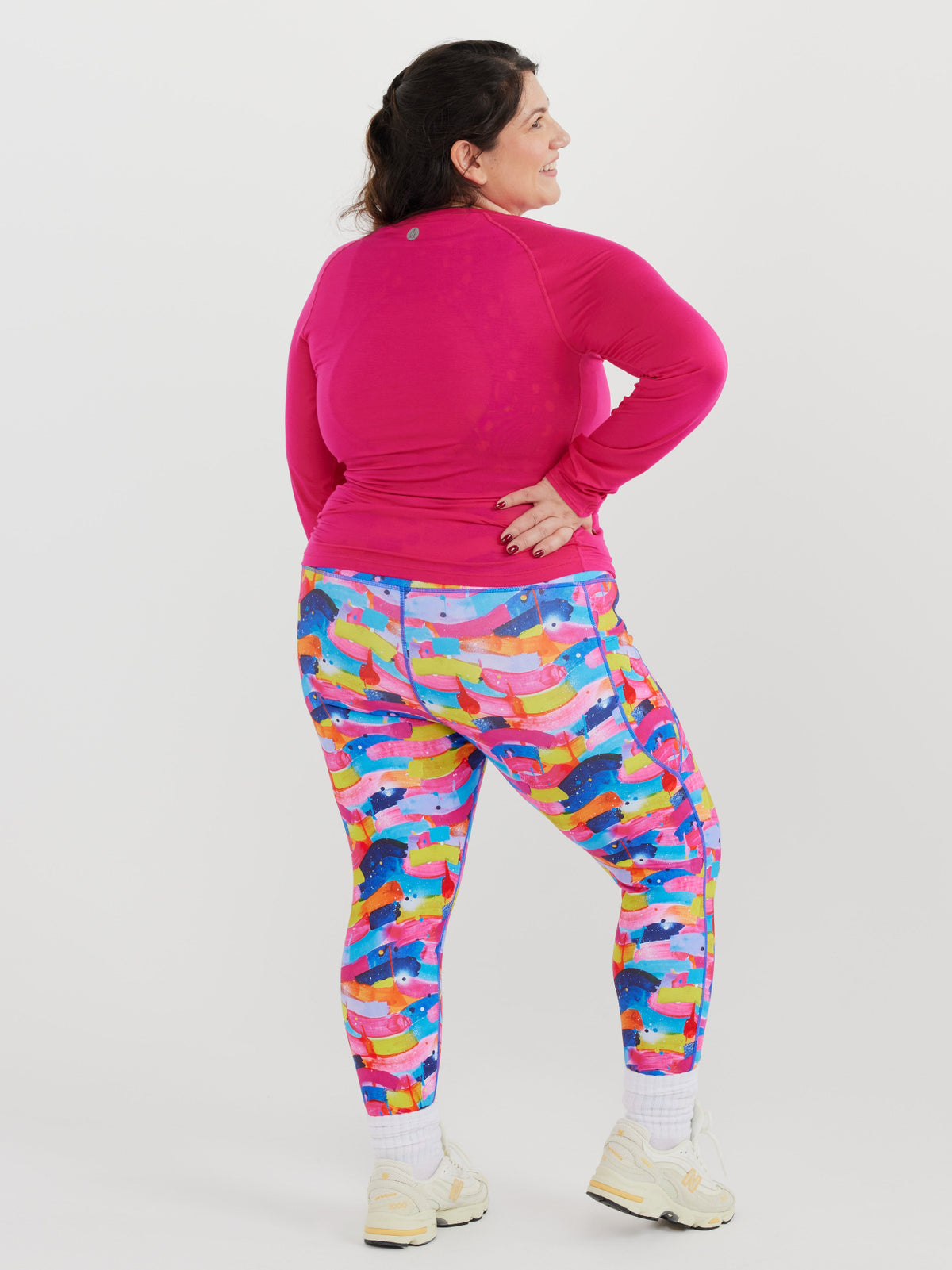 Studio Long Sleeve Top - Hot Pink