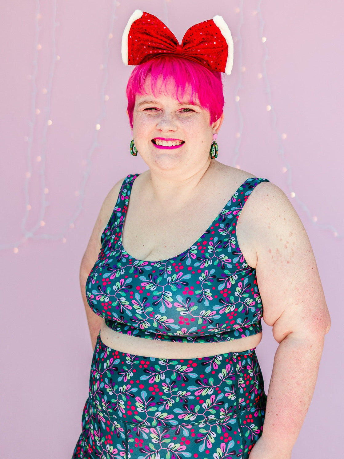 Wild Cherry Active Swim Crop