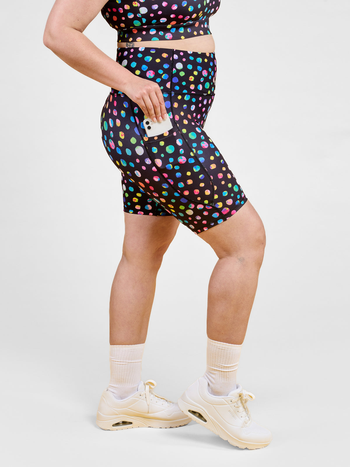 Night Polka Everyday Bike Shorts