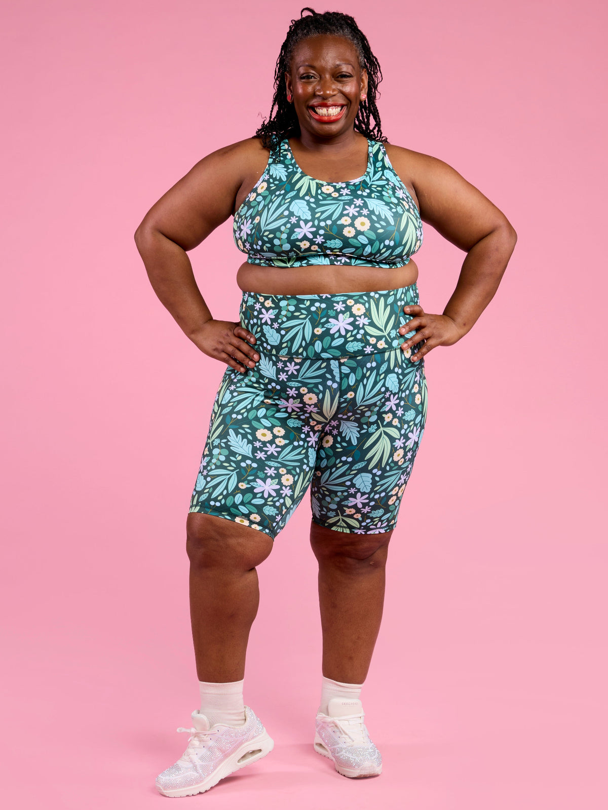 Leaves &amp; Blooms Everyday Bike Shorts