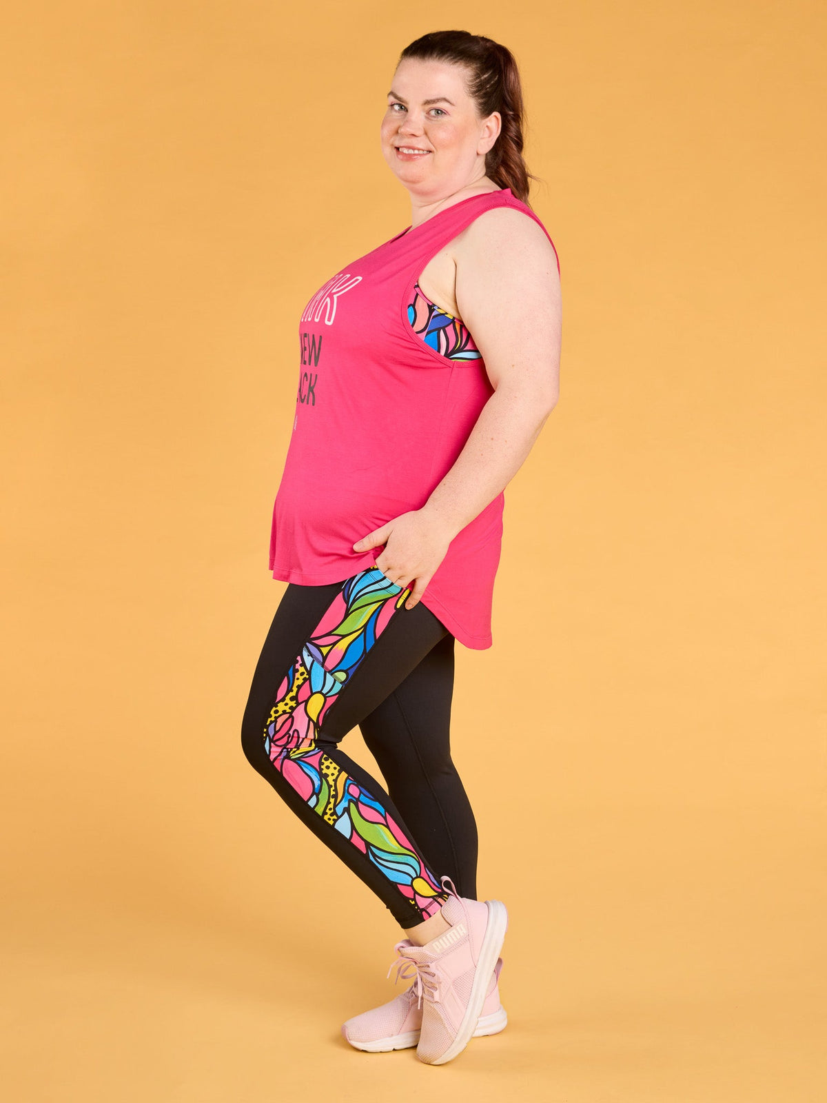 Active Curve Muscle Tank - ‘PINK Is The New Black’