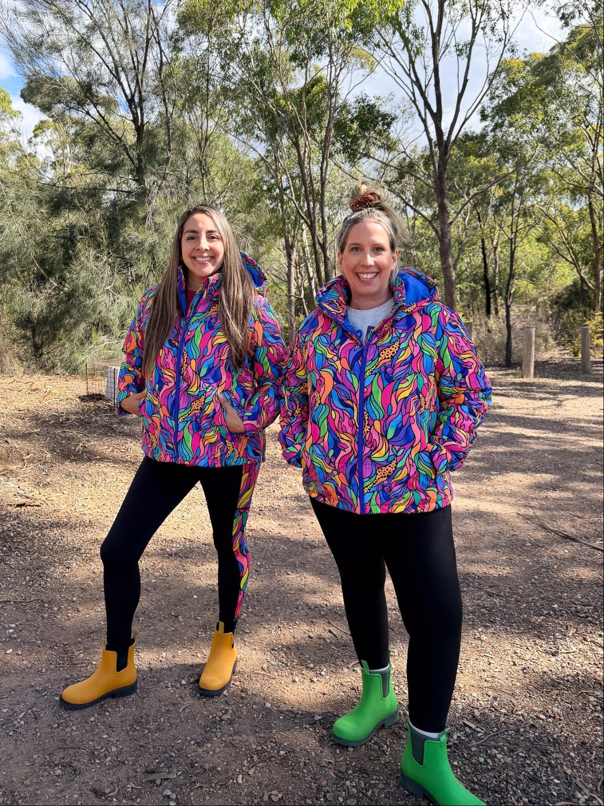 Amazon Kaleidoscope Hooded Puffer Jacket - warm puffer jacket for outdoors
