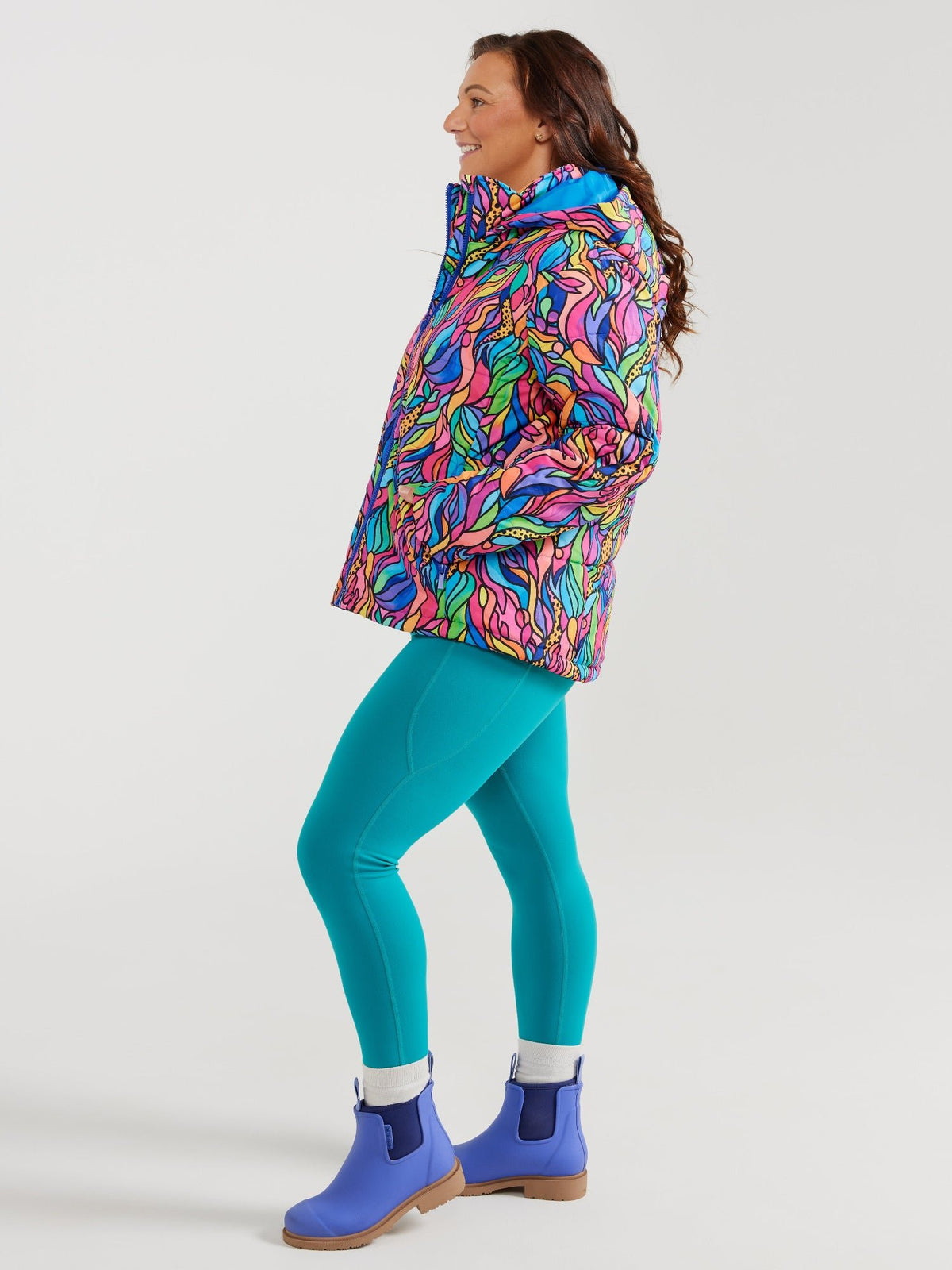 Amazon Kaleidoscope Hooded Puffer Jacket