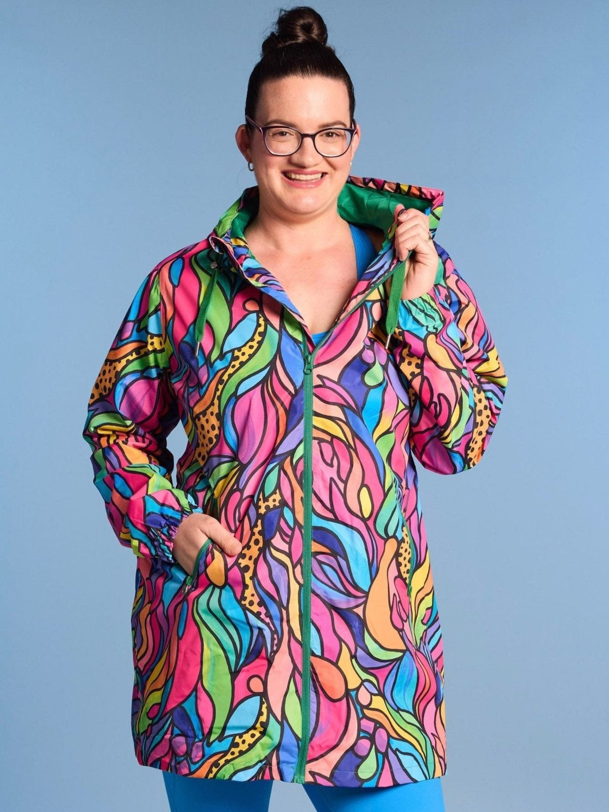 Amazon Longline Raincoat - waterproof colourful raincoats plus size