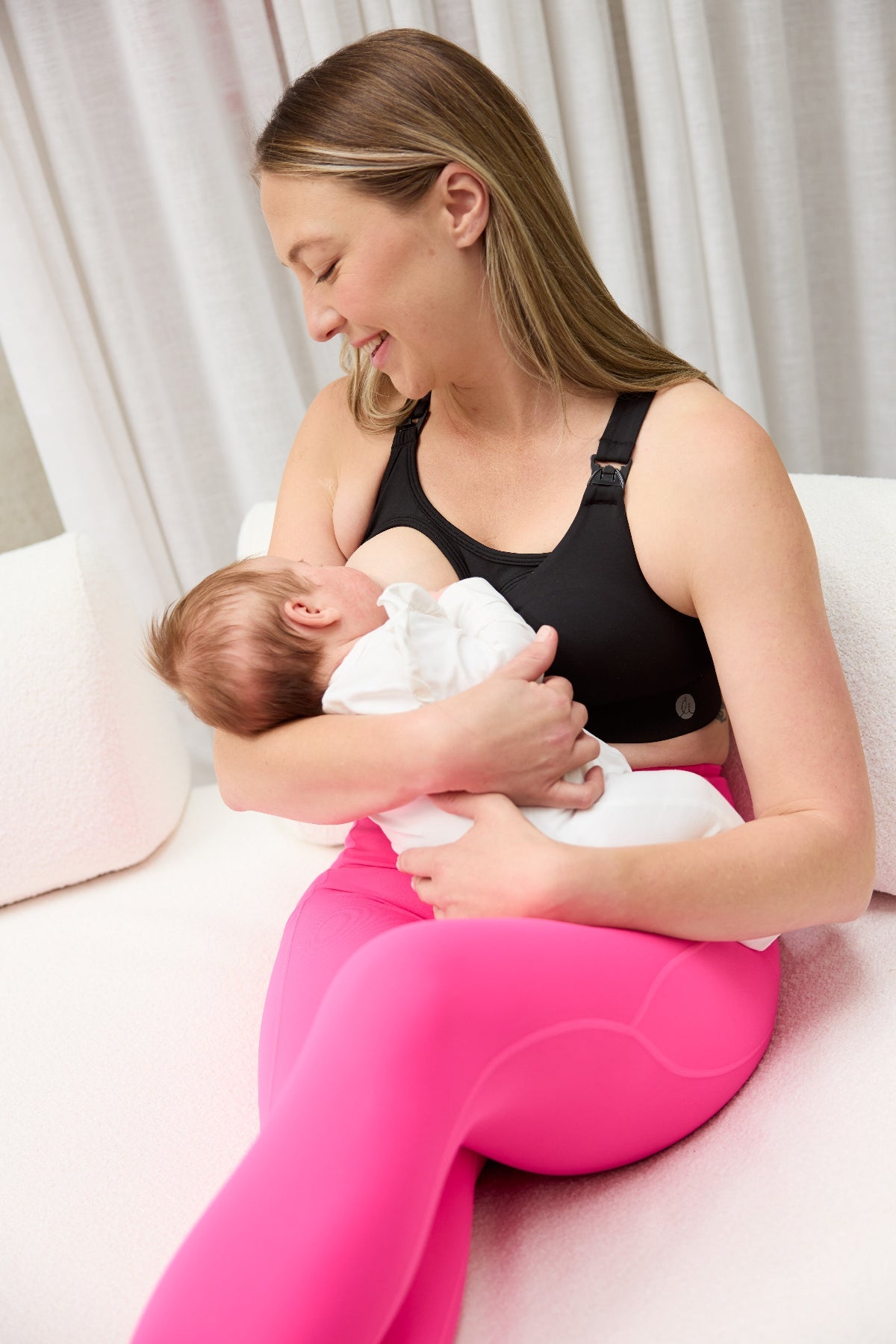 Black Liberty Hookback Nursing Crop