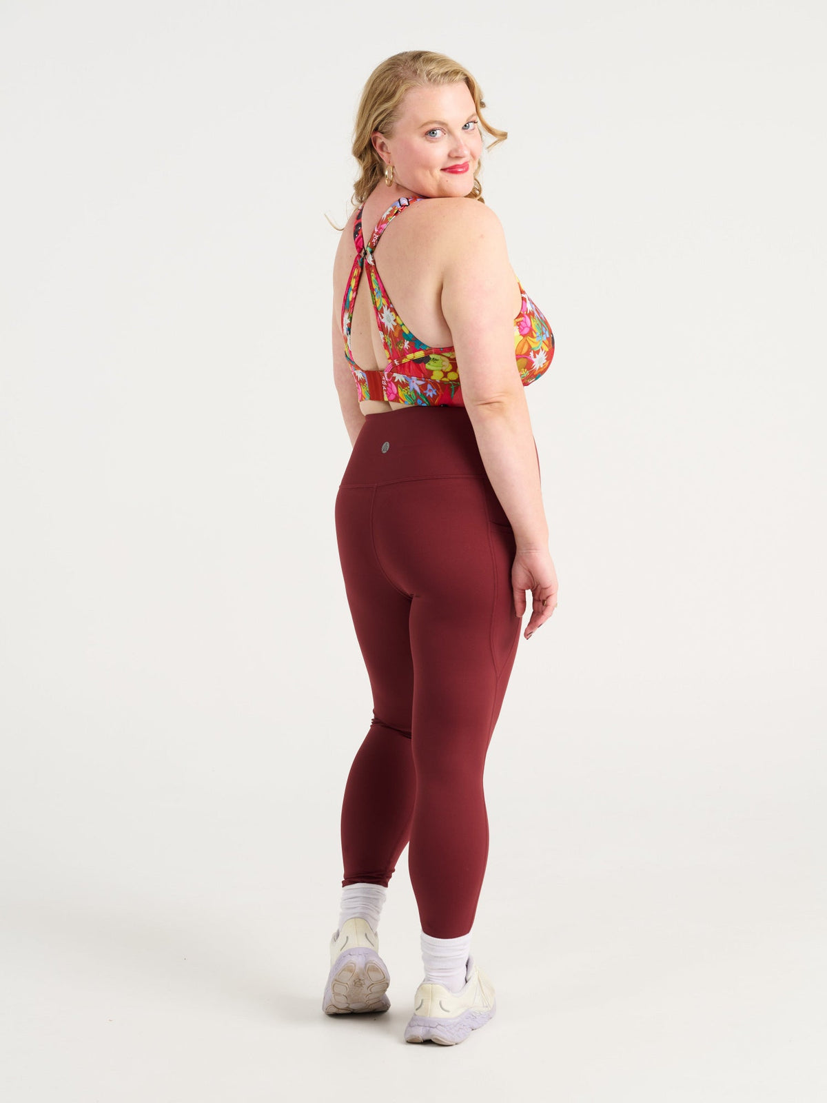 Cherry Choc SleekFit Legging, 7/8-length, worn by Ruby
