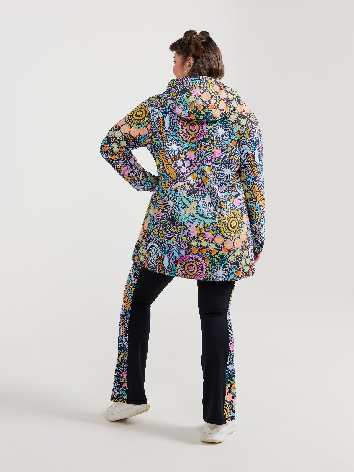 Coastal Wildflowers Longline Raincoat (PREORDER)