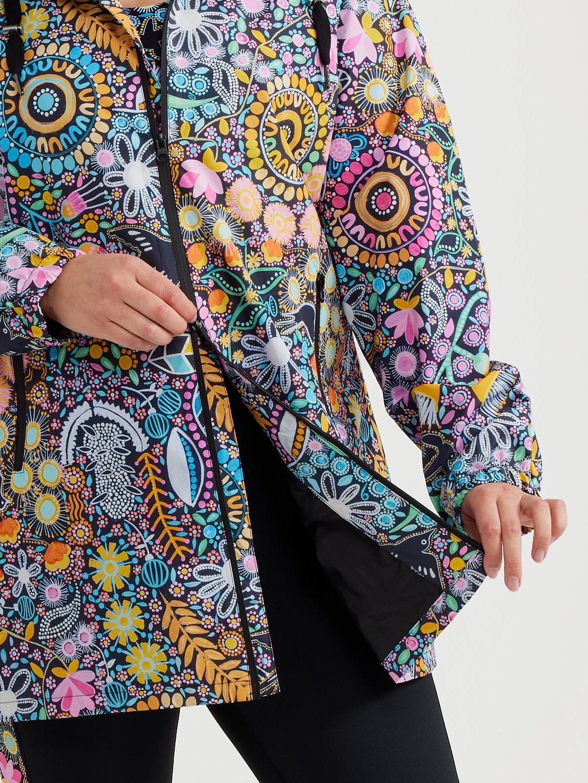 Coastal Wildflowers Longline Raincoat (PREORDER)