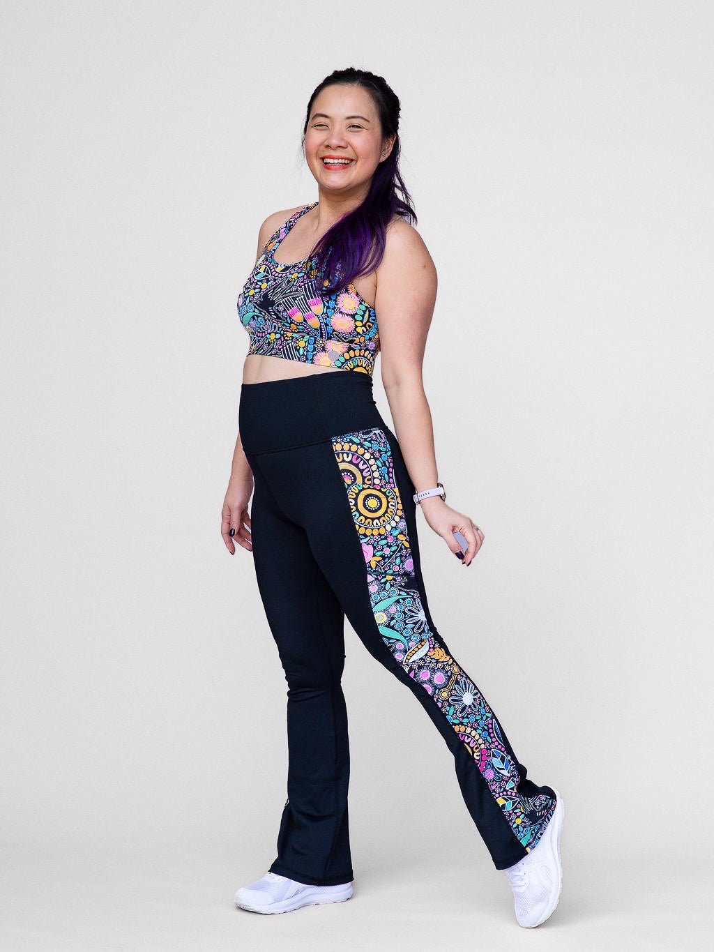 Coastal Wildflowers - Power Flare Legging