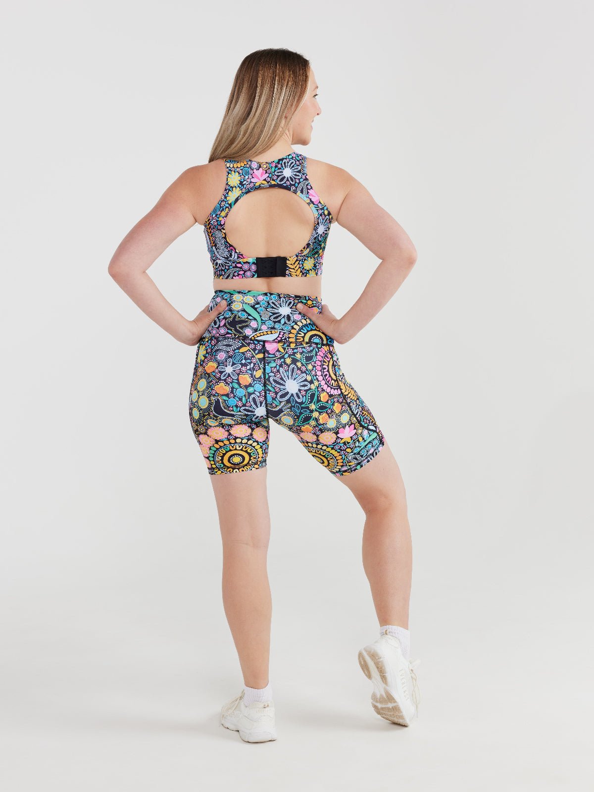 Coastal Wildflowers SleekFit Bike Shorts