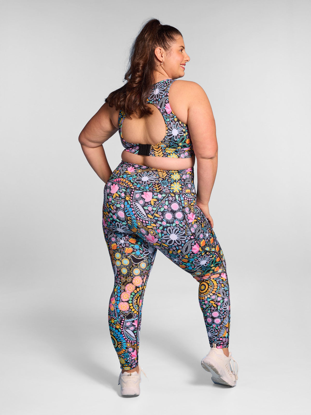 Coastal Wildflowers SleekFit Legging - 7/8-length