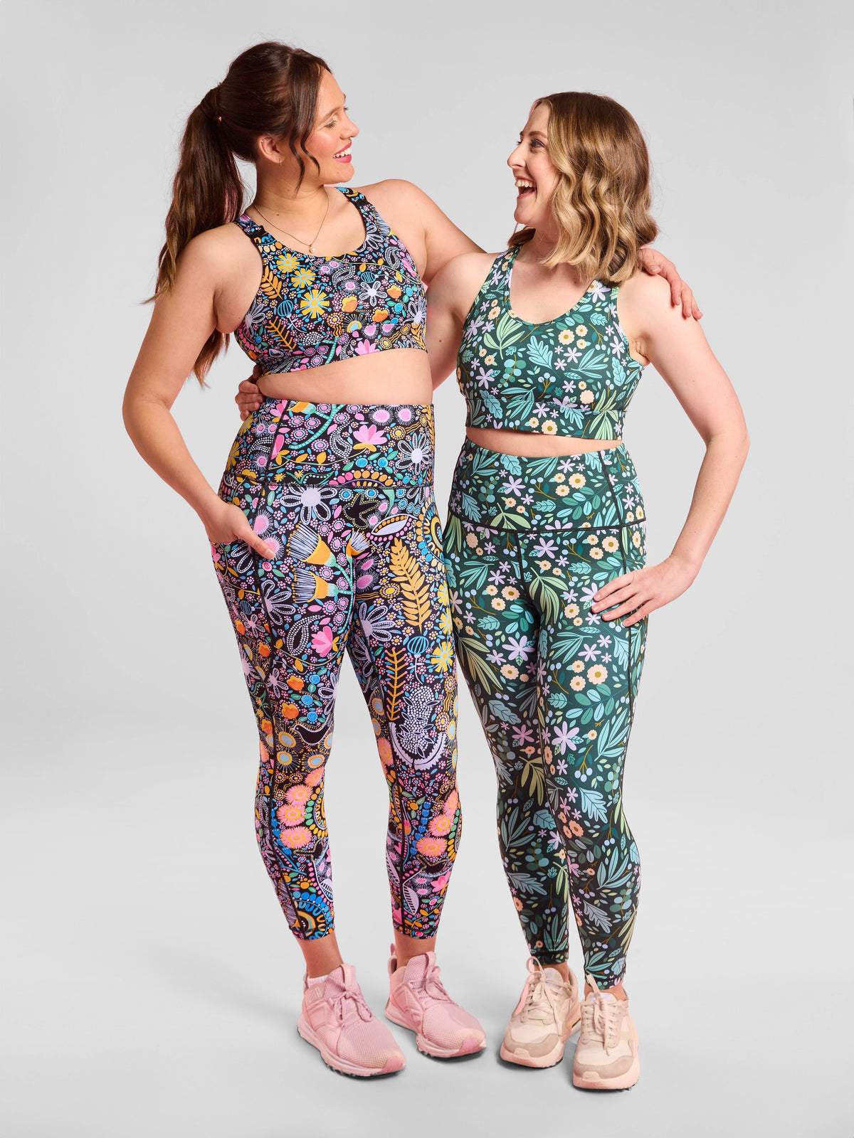 Coastal Wildflowers SleekFit Legging - 7/8-length