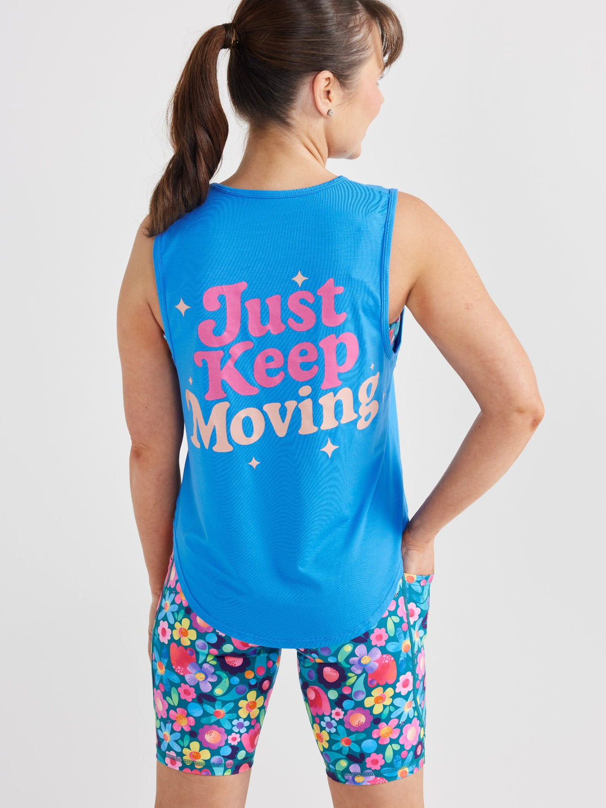 Cobalt Blue Active Curve Tank