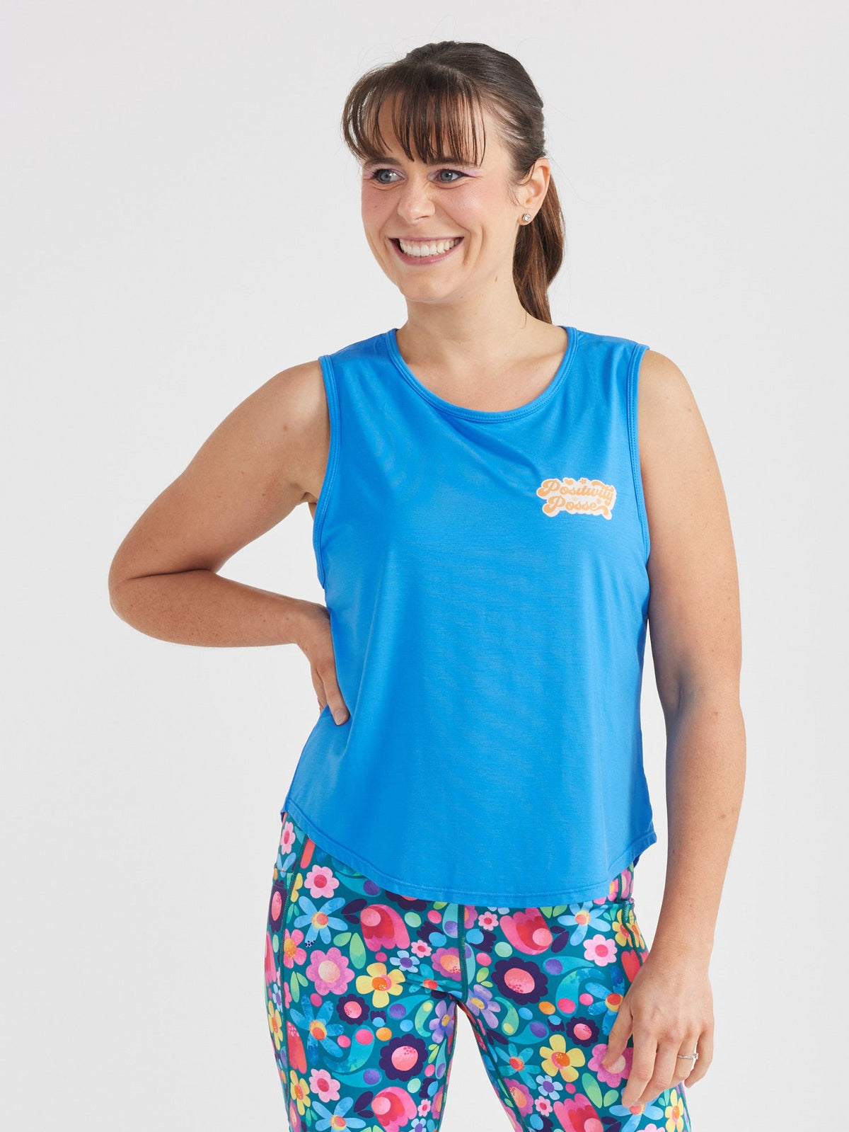 Cobalt Blue Active Curve Tank