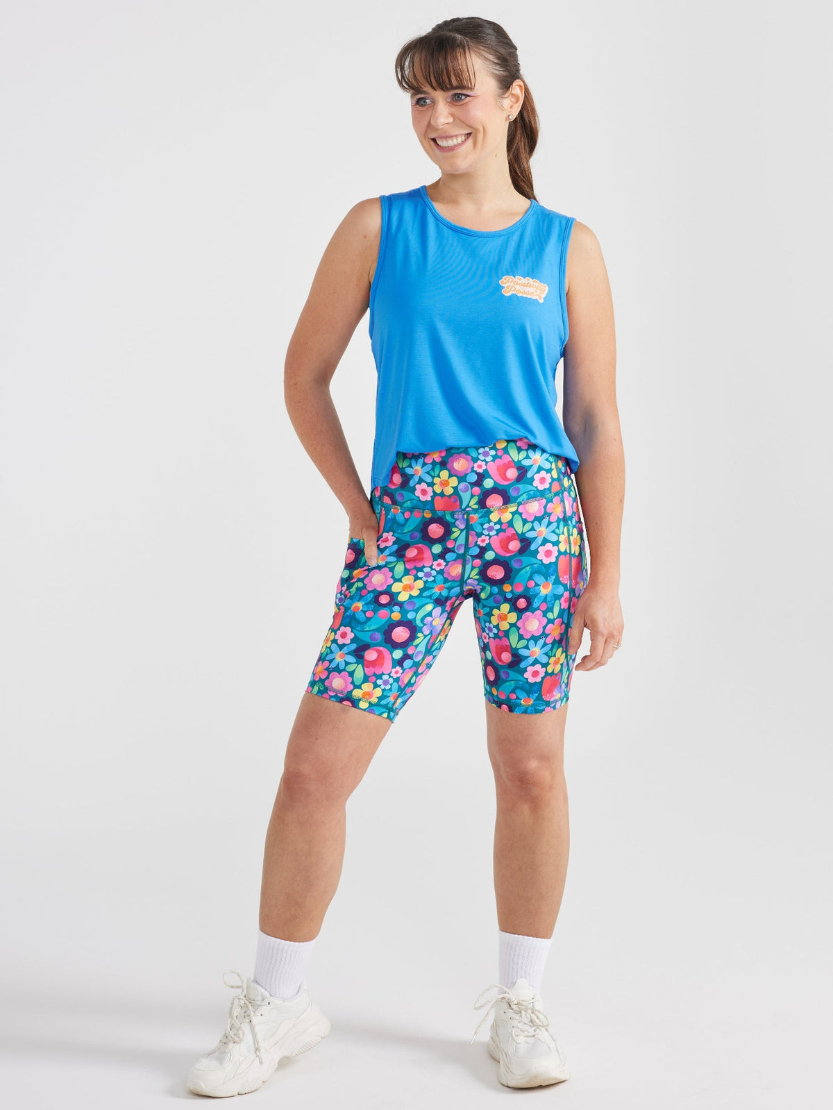 Cobalt Blue Active Curve Tank