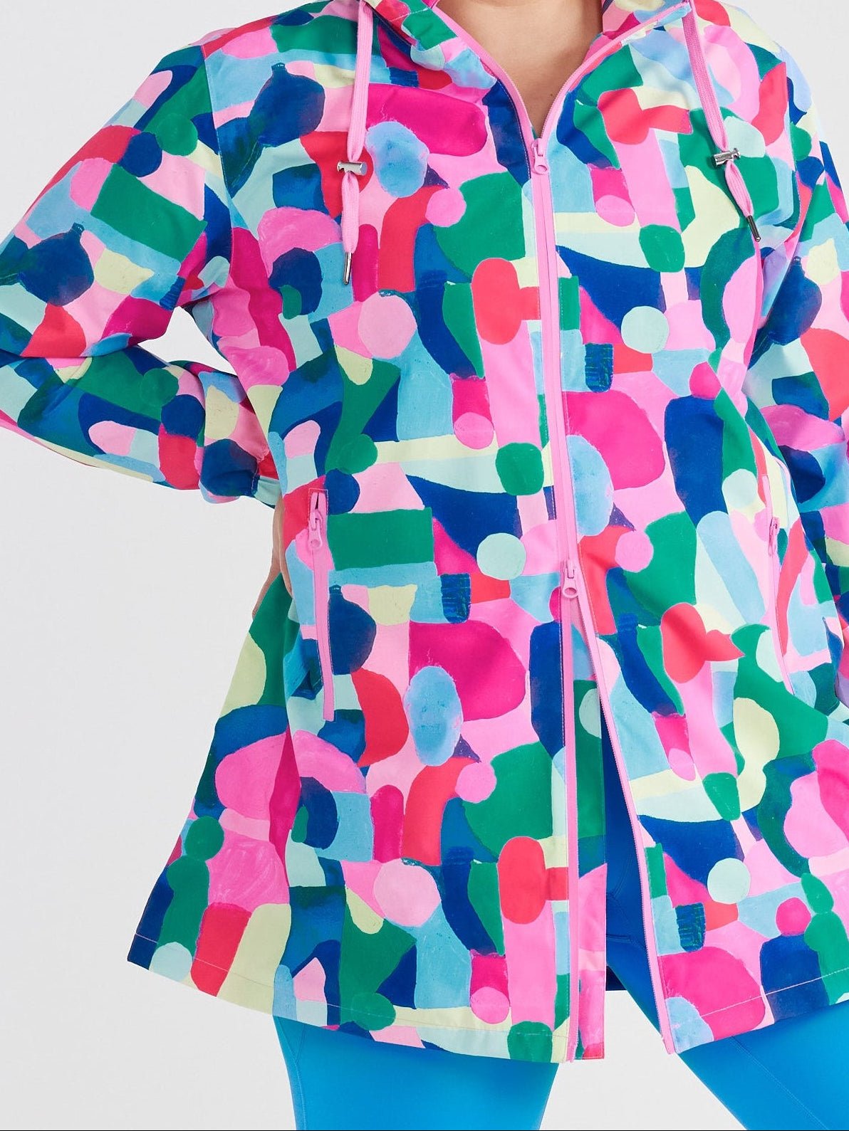 Confetti Jewels Longline Raincoat