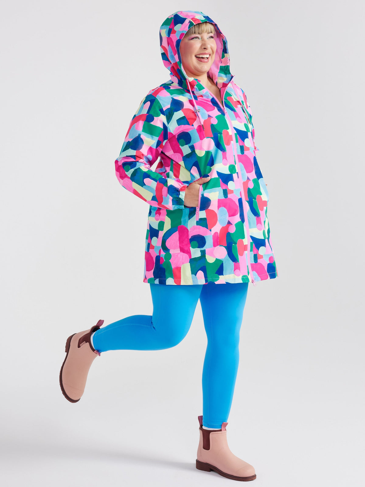 Confetti Jewels Longline Raincoat