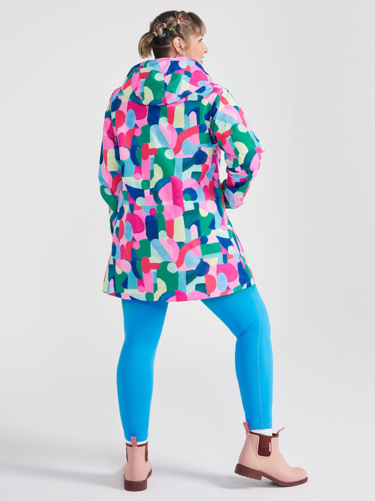 Confetti Jewels Longline Raincoat