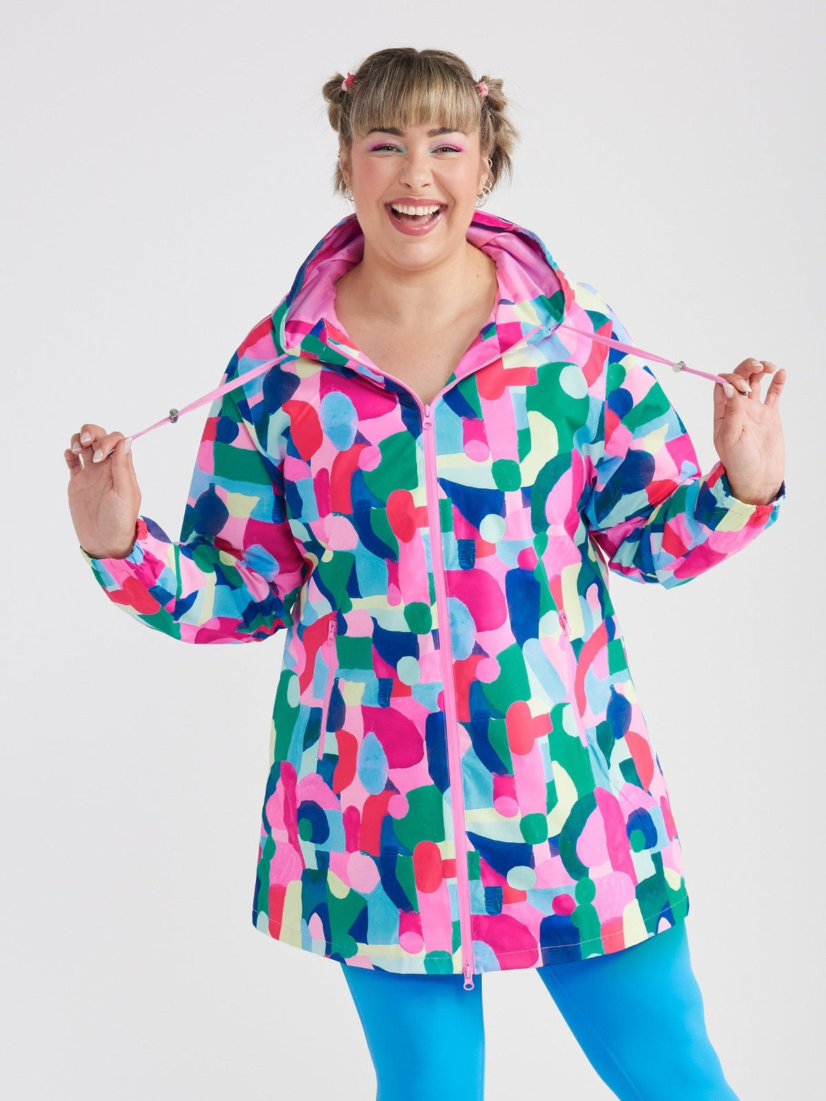 Confetti Jewels Longline Raincoat