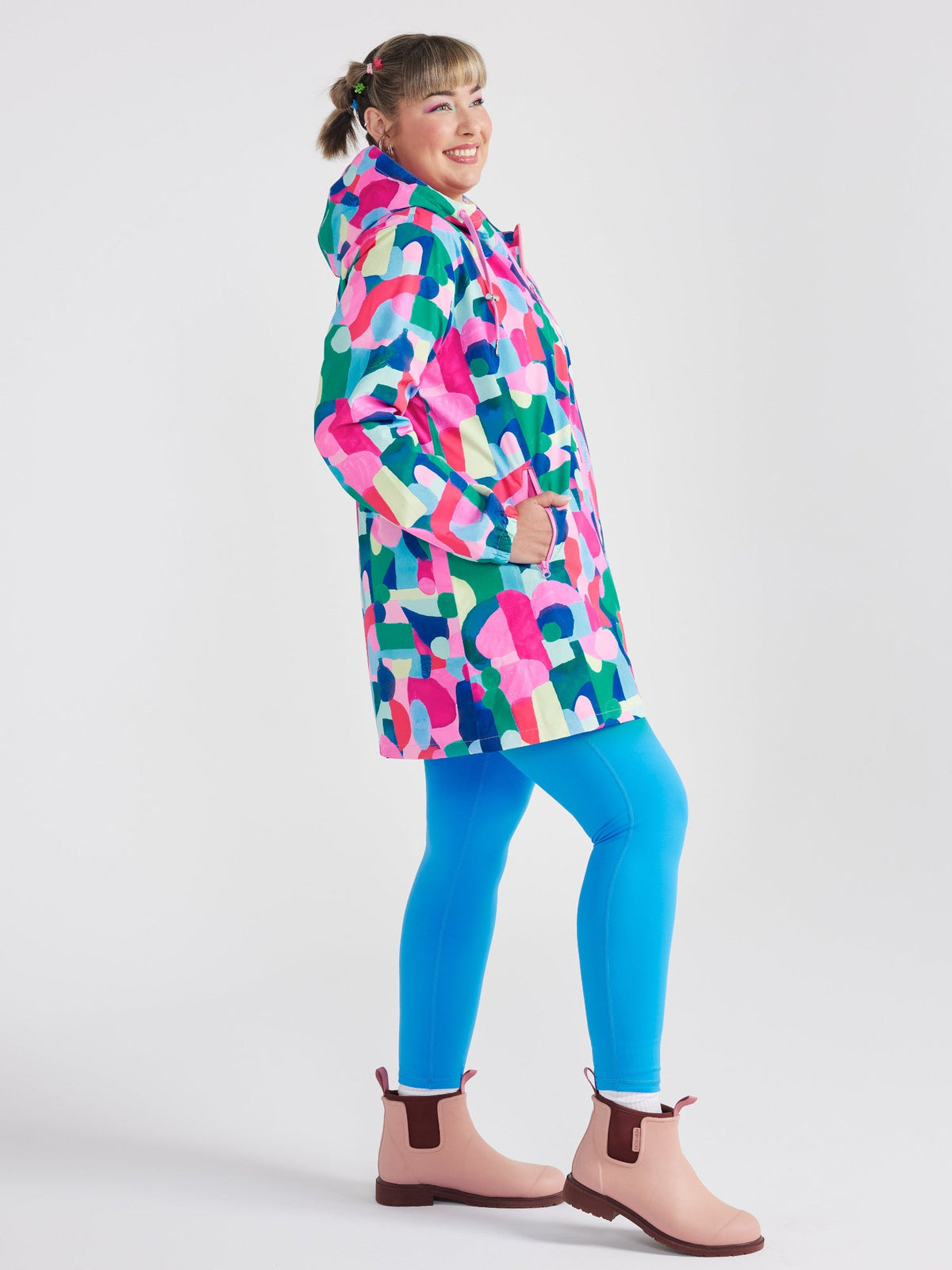 Confetti Jewels Longline Raincoat