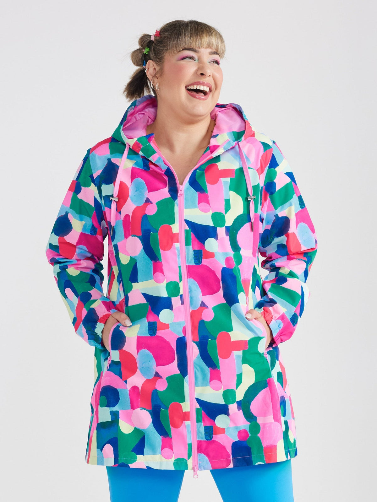 Confetti Jewels Longline Raincoat