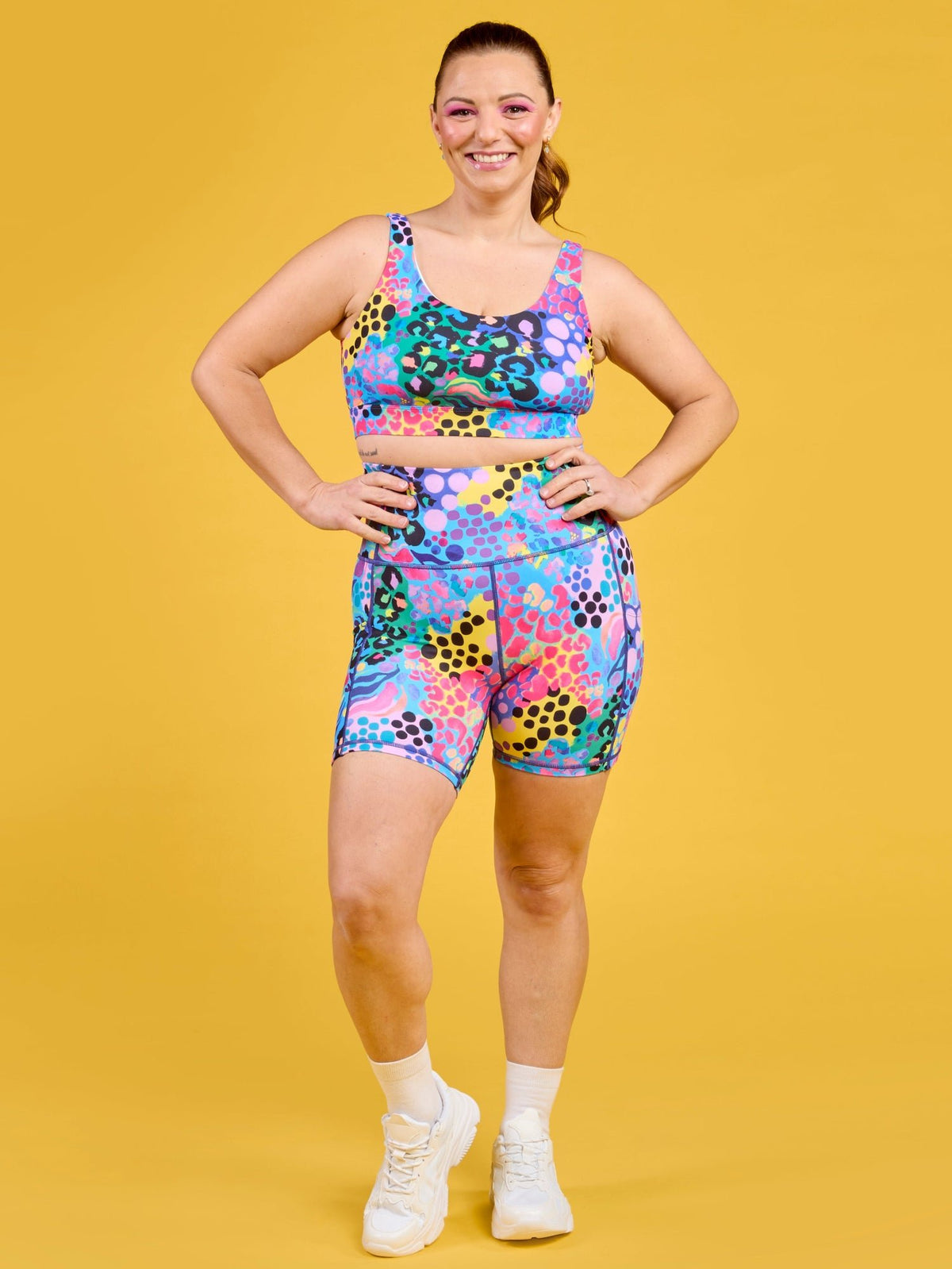 Electric Leopard Everyday Shortie Bike Shorts
