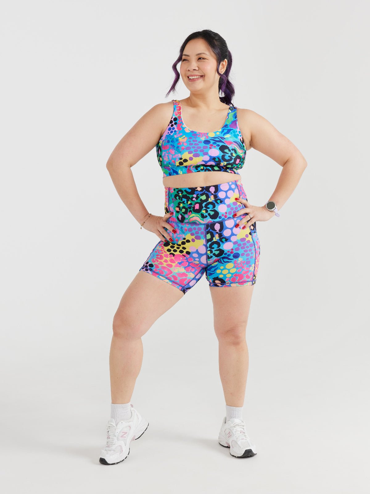 Electric Leopard Everyday Shortie Bike Shorts