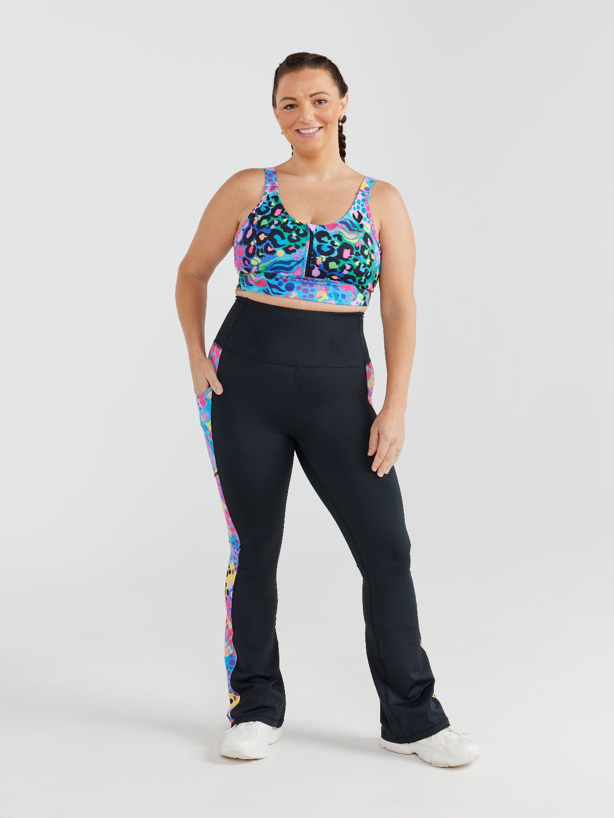 Electric Leopard - Power Flare Legging