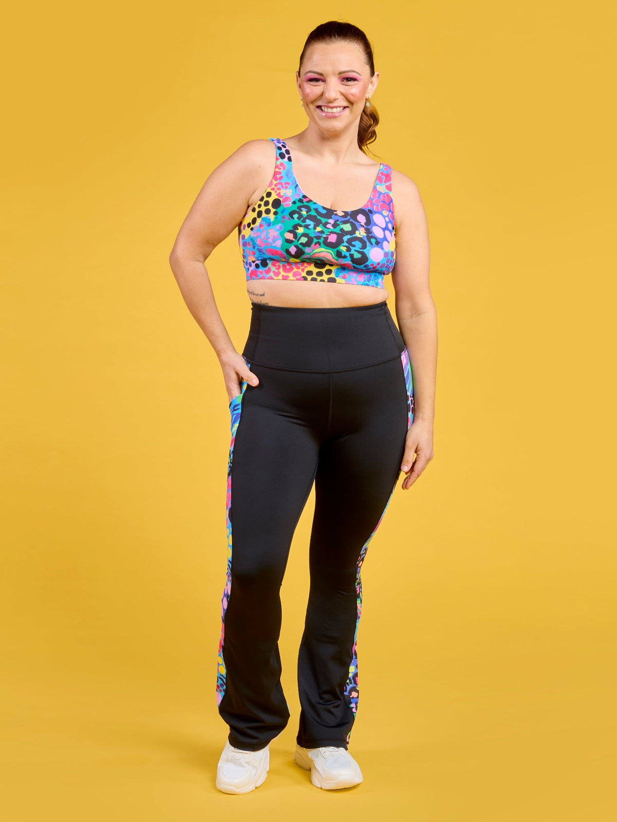 Electric Leopard - Power Flare Legging