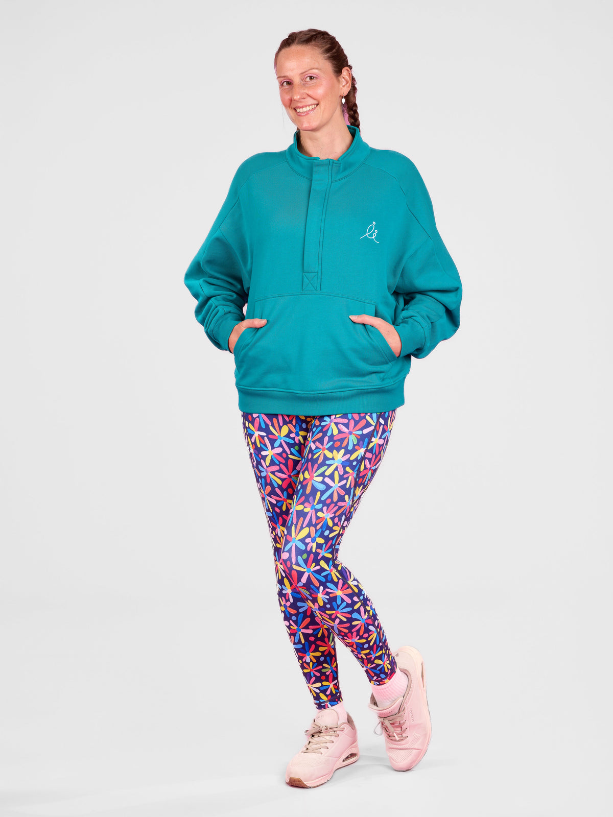 FlexiZip Sweatshirt - Teal