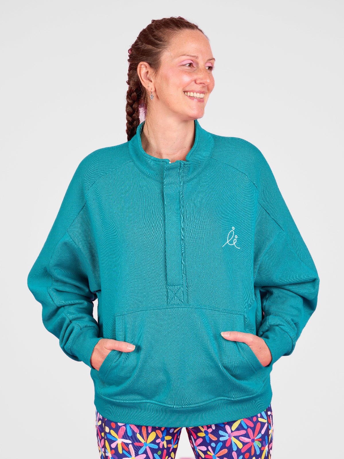 FlexiZip Sweatshirt - Teal