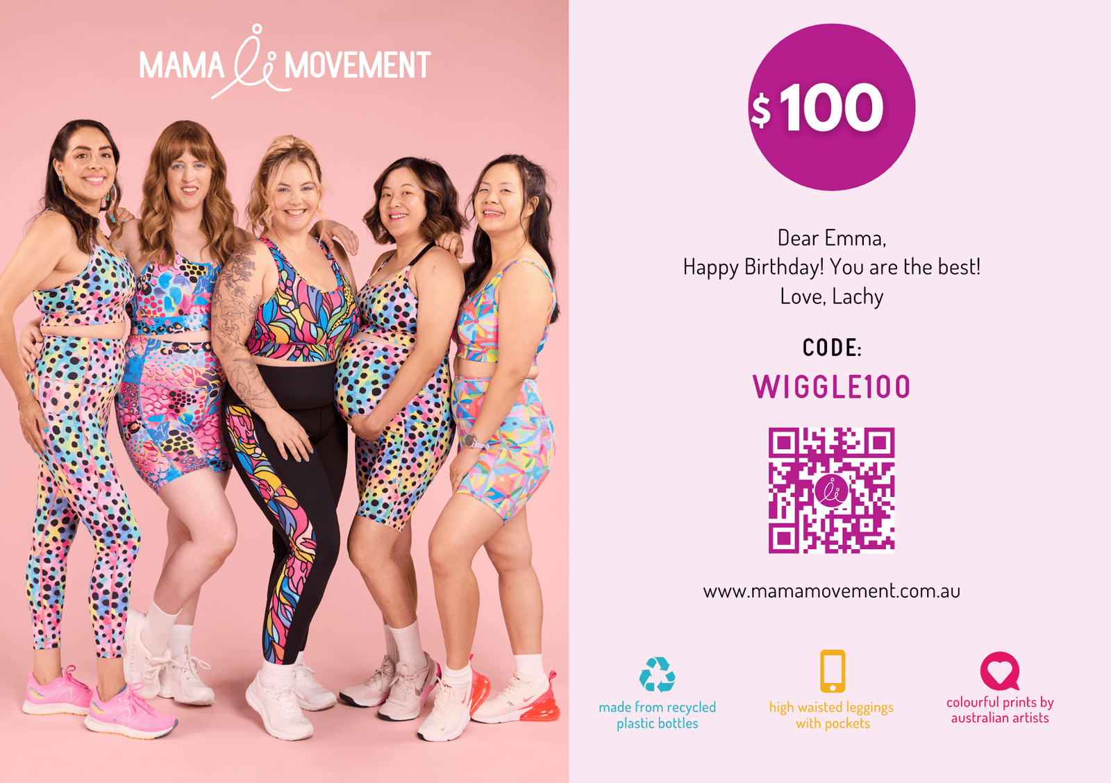 Gift Voucher - Colourful Activewear gift voucher