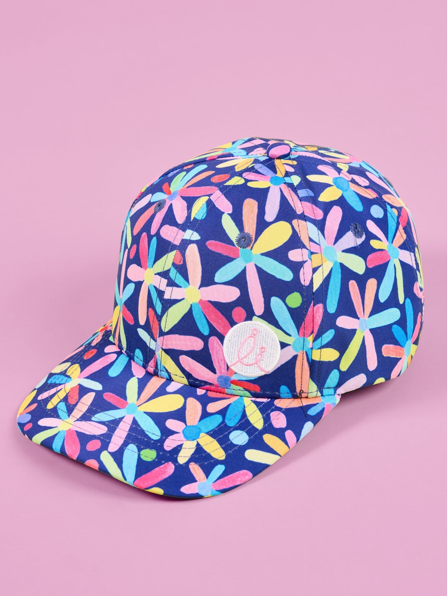 Happy Daisies Cap - Lightweight, moisture-wicking fabric