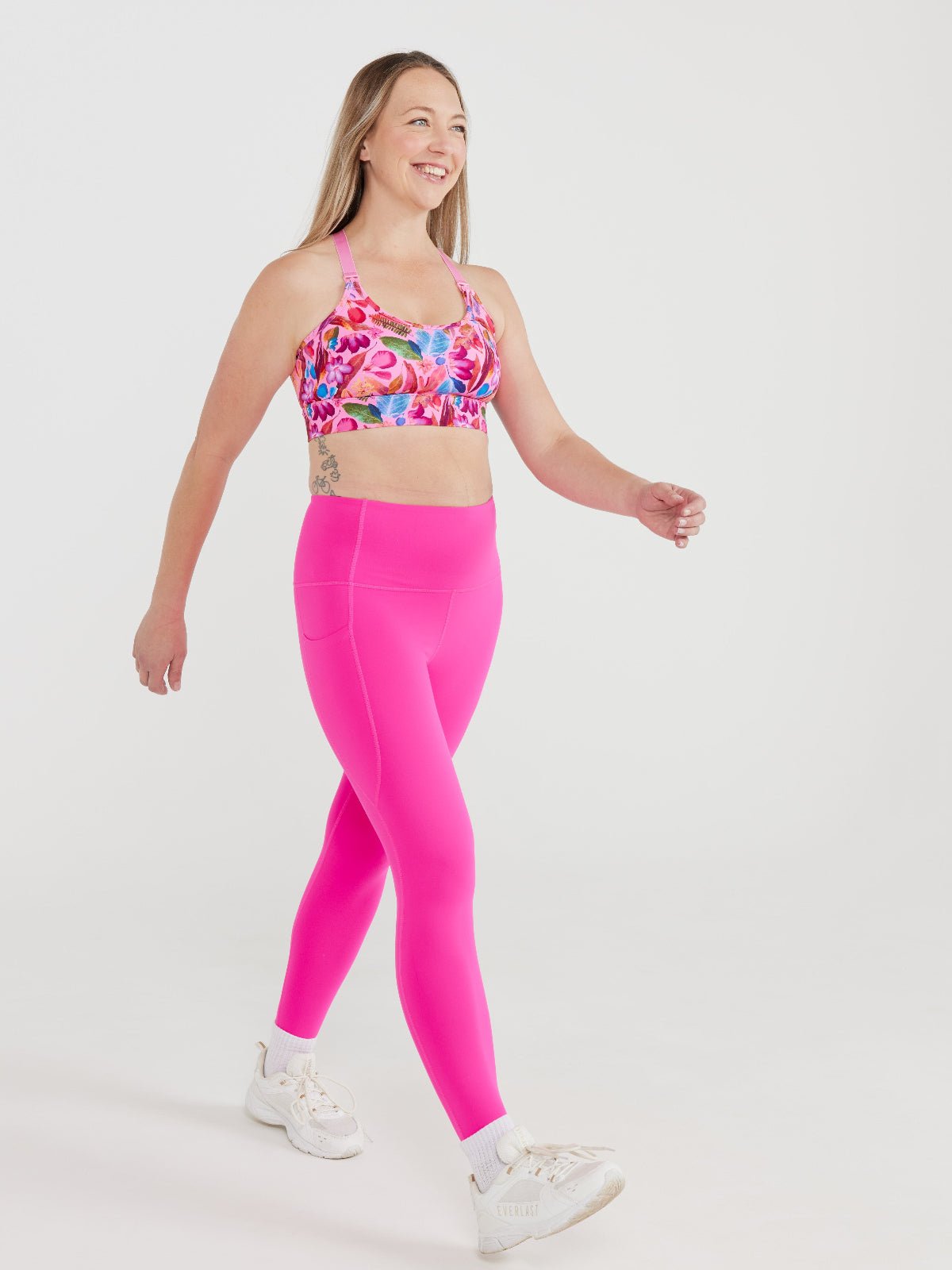 Hot Pink Elevate Legging - 7/8 length