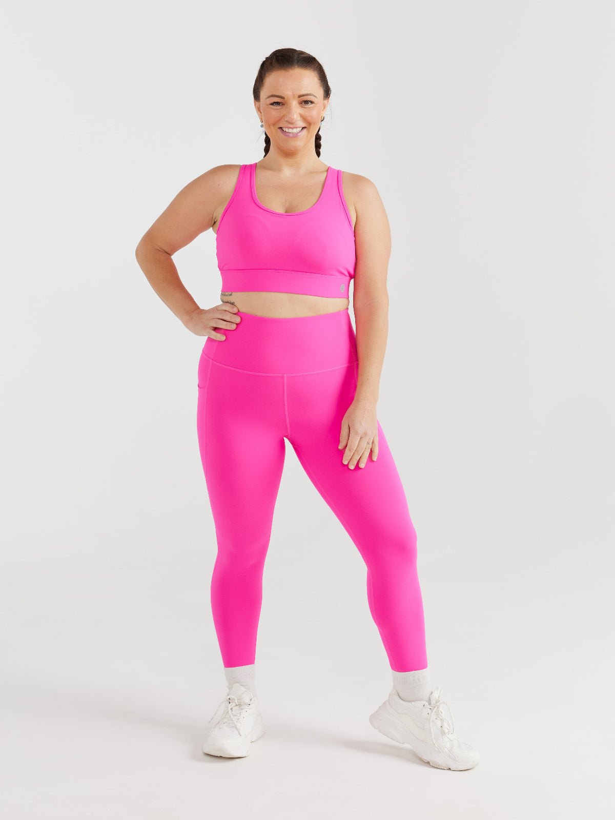 Hot Pink Elevate Legging - 7/8 length